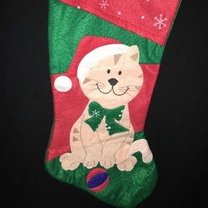 NWOT CAT Christmas stocking in great condition